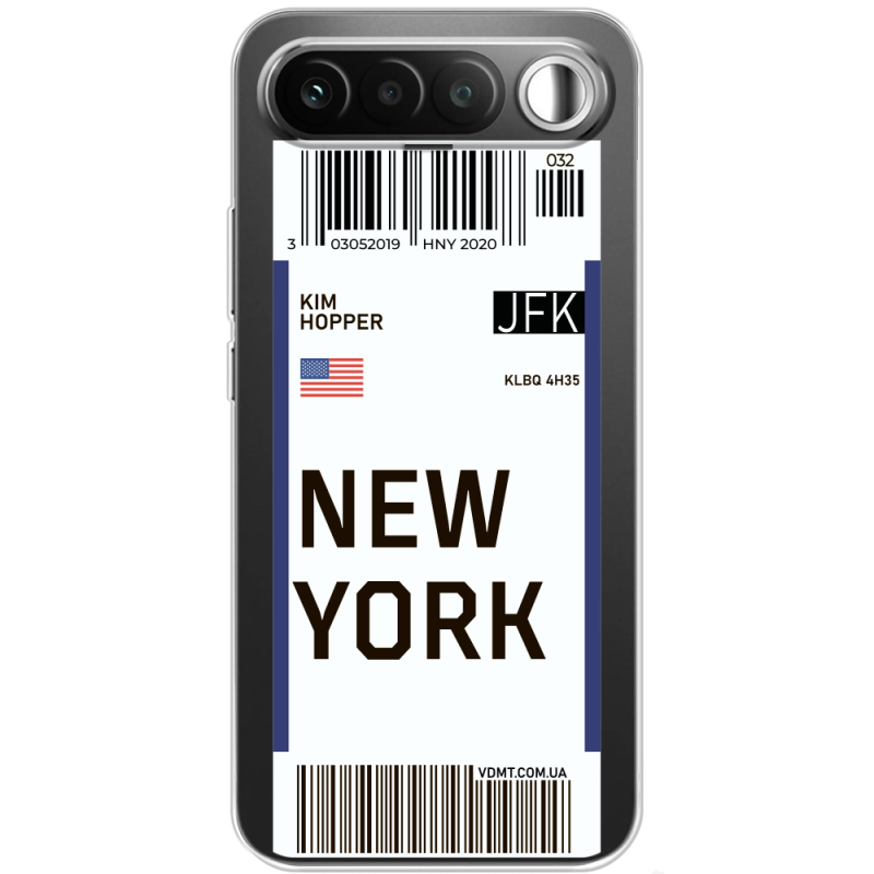 Прозорий чохол BoxFace Realme 16 5G Ticket New York