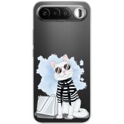 Прозорий чохол BoxFace Realme 16 5G Cat Style