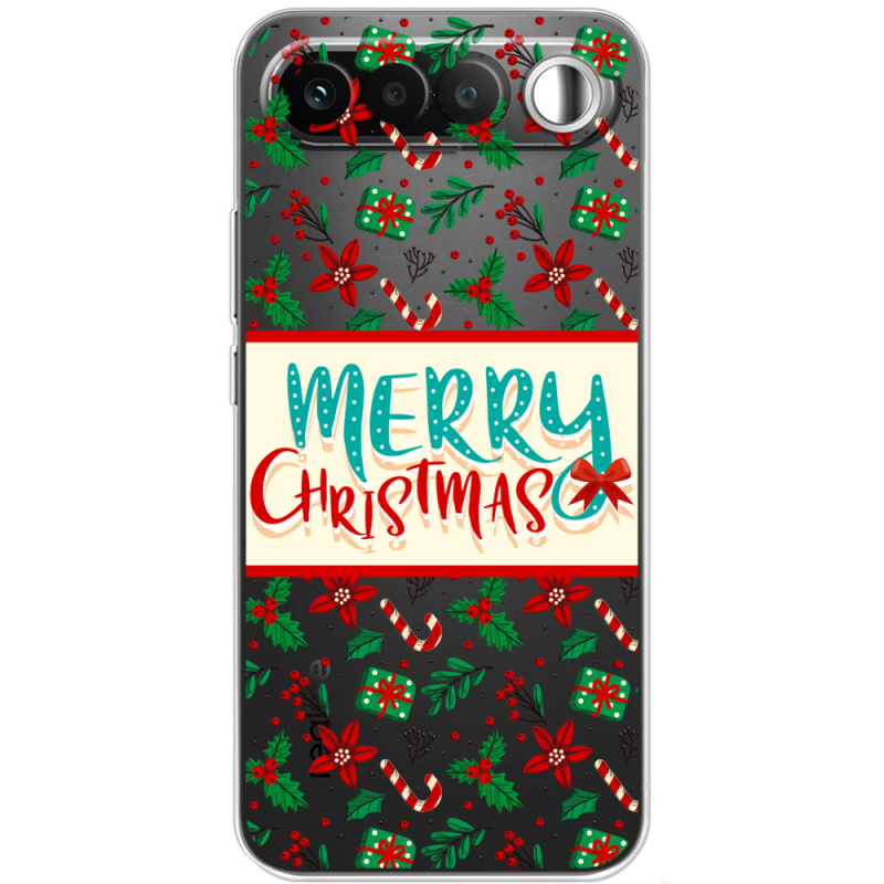 Прозорий чохол BoxFace Realme 16 5G Vintage Christmas Pattern