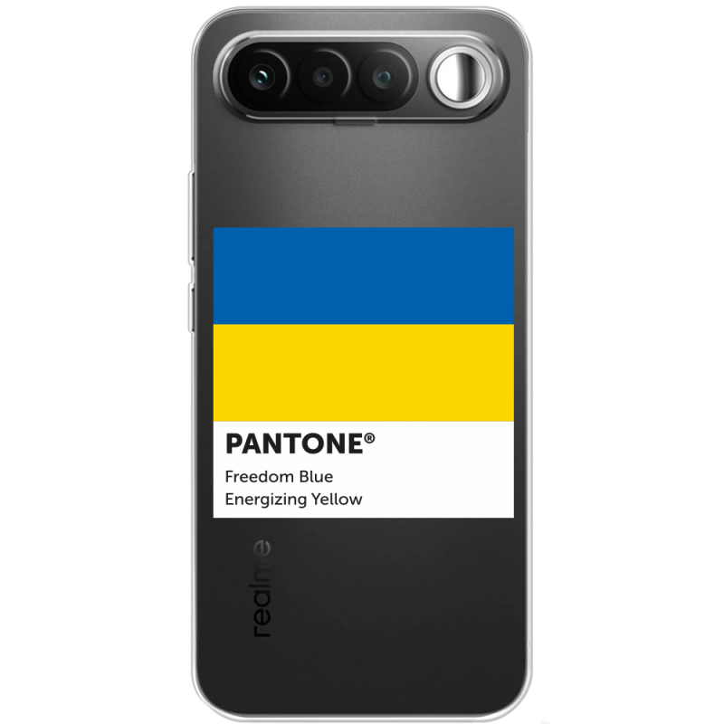 Прозорий чохол BoxFace Realme 16 5G Pantone вільний синій
