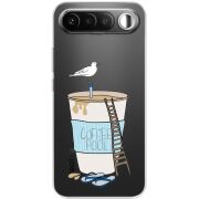 Прозорий чохол BoxFace Realme 16 5G Segull in Cofee Pool