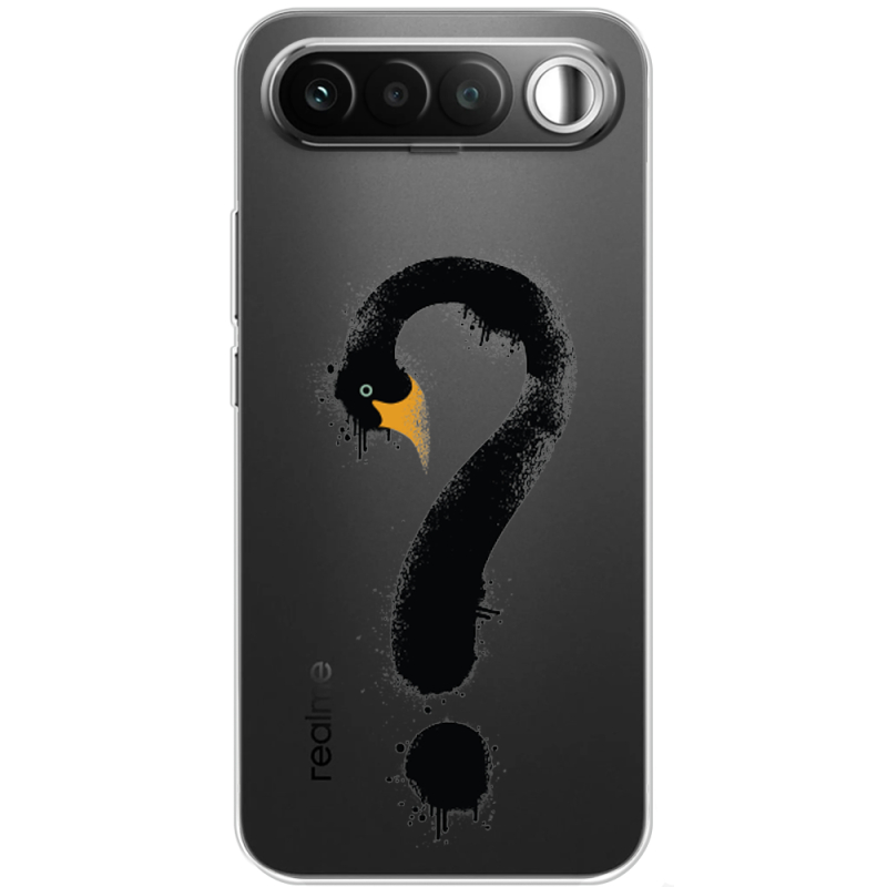 Прозорий чохол BoxFace Realme 16 5G Swan question