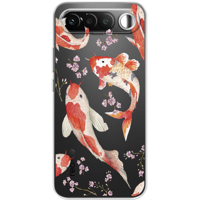 Прозорий чохол BoxFace Realme 16 5G Japanese Koi Fish