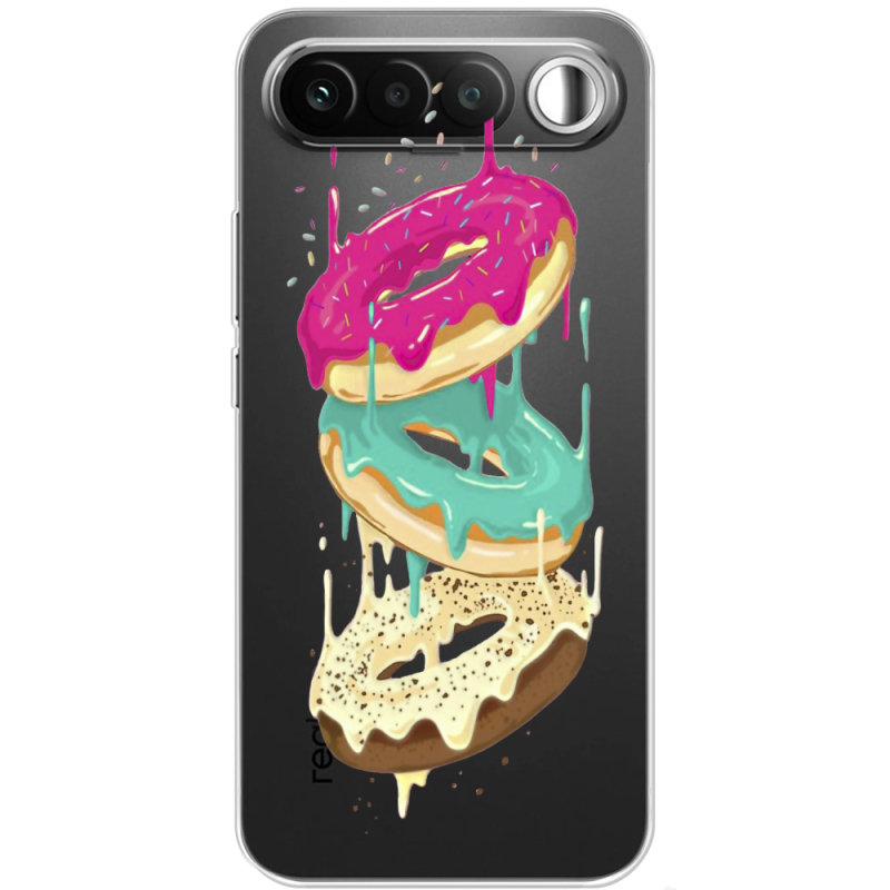 Прозорий чохол BoxFace Realme 16 5G Donuts