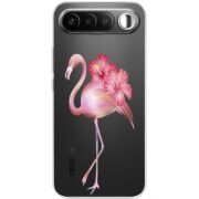 Прозорий чохол BoxFace Realme 16 5G Floral Flamingo