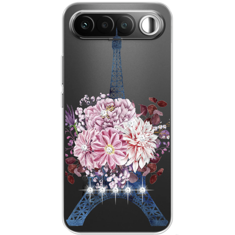 Чохол зі стразами Realme 16 5G Eiffel Tower