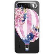 Чохол зі стразами Realme 16 5G Pink Air Baloon
