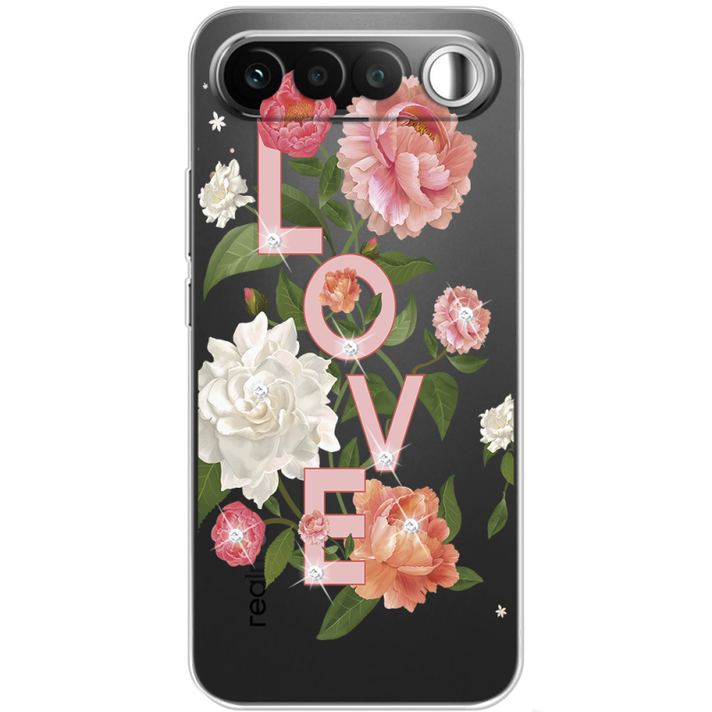 Чохол зі стразами Realme 16 5G Love