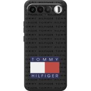 Чорний чохол BoxFace Realme 16 5G Tommy Print