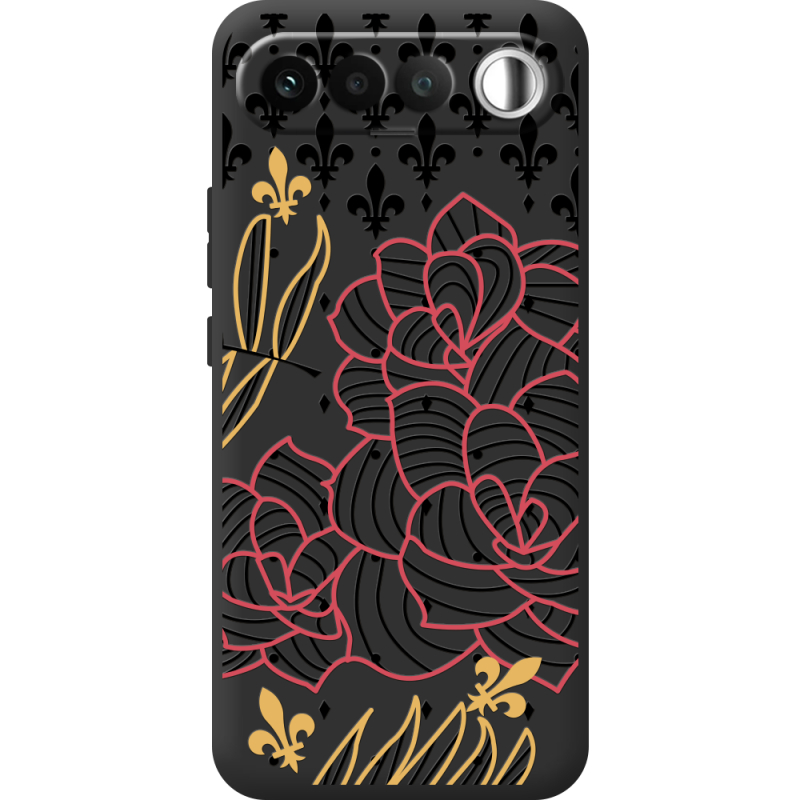 Чорний чохол BoxFace Realme 16 5G FranceFlowers