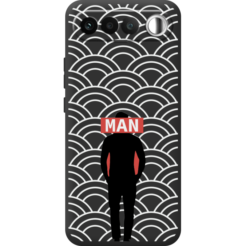 Чорний чохол BoxFace Realme 16 5G Man Pattern