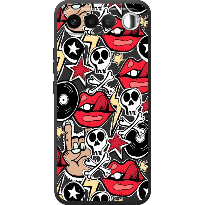 Чорний чохол BoxFace Realme 16 5G Rock Graffiti