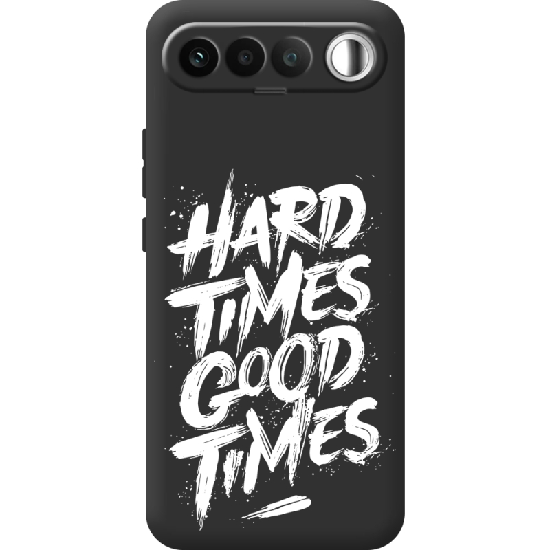 Чорний чохол BoxFace Realme 16 5G Hard Times Good Times