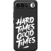 Чорний чохол BoxFace Realme 16 5G Hard Times Good Times