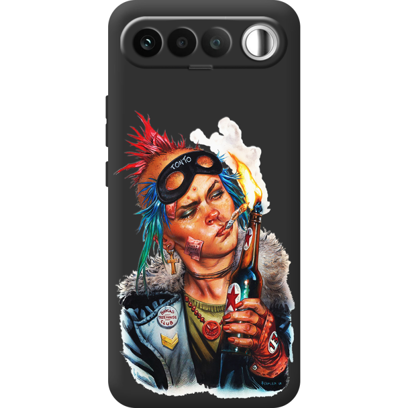 Чорний чохол BoxFace Realme 16 5G Tanker Girl