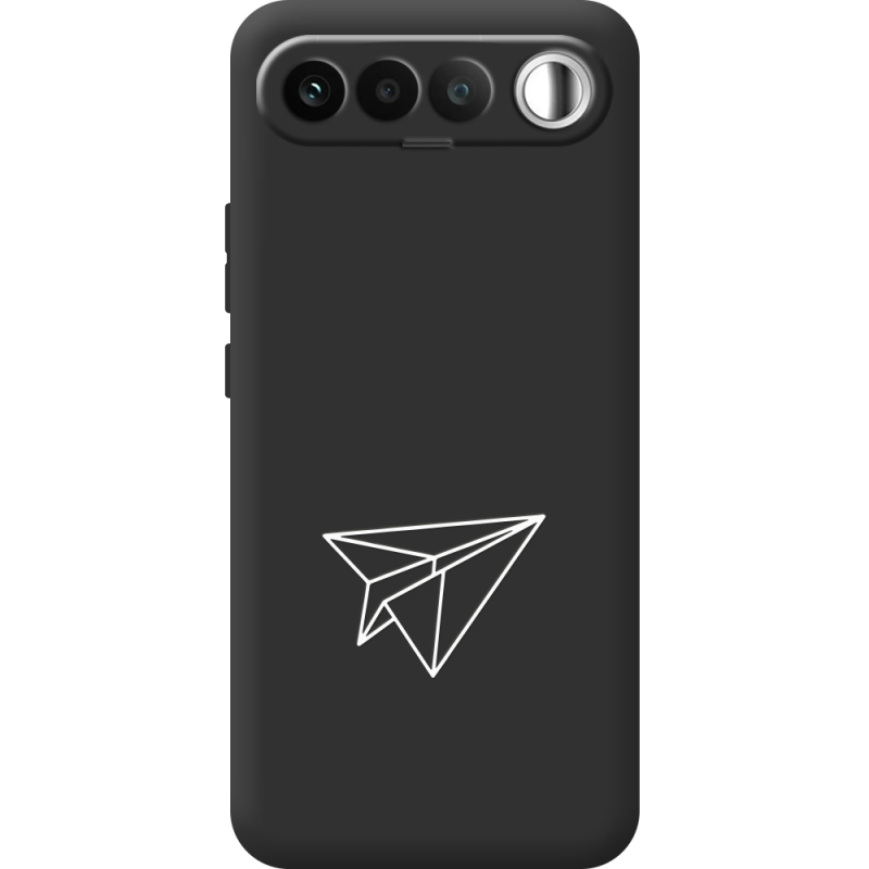 Чорний чохол BoxFace Realme 16 5G Paper Plane