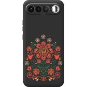 Чорний чохол BoxFace Realme 16 5G Ukrainian Ornament