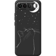 Чорний чохол BoxFace Realme 16 5G Місячний кіт