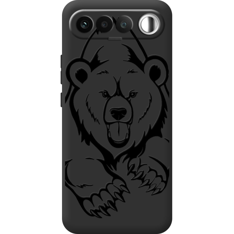 Чорний чохол BoxFace Realme 16 5G Grizzly Bear