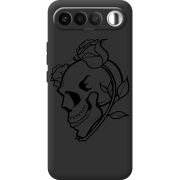 Чорний чохол BoxFace Realme 16 5G Skull and Roses