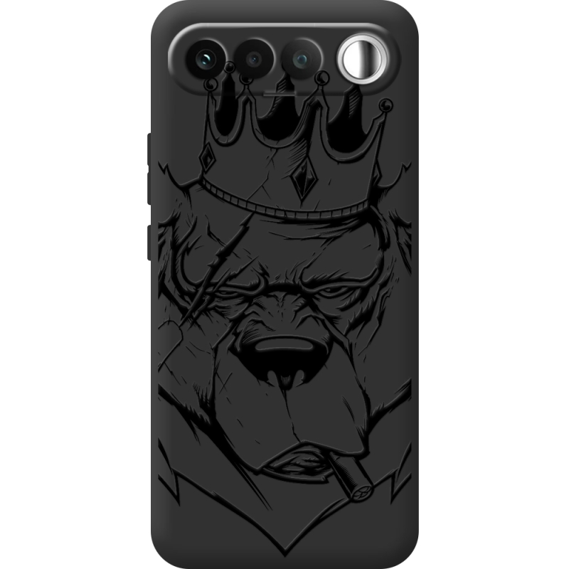 Чорний чохол BoxFace Realme 16 5G Bear King