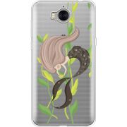 Прозрачный чехол Uprint Huawei Y5 2017 Cute Mermaid