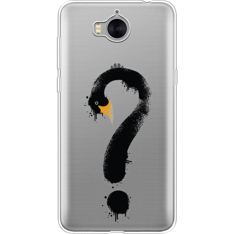 Прозрачный чехол Uprint Huawei Y5 2017 Swan question