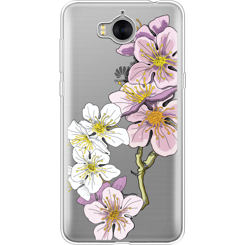 Прозрачный чехол Uprint Huawei Y5 2017 Cherry Blossom