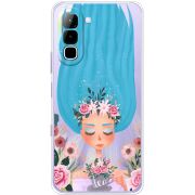 Прозорий чохол BoxFace Infinix Hot 70 Blue Hair