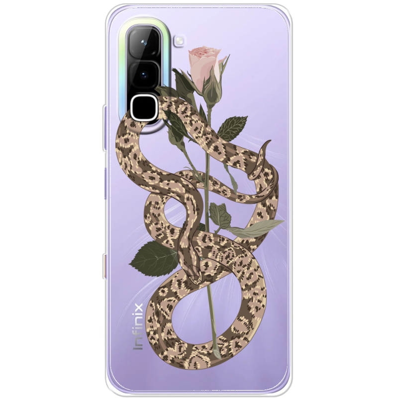 Прозорий чохол BoxFace Infinix Hot 70 Glamor Snake