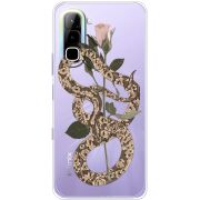 Прозорий чохол BoxFace Infinix Hot 70 Glamor Snake