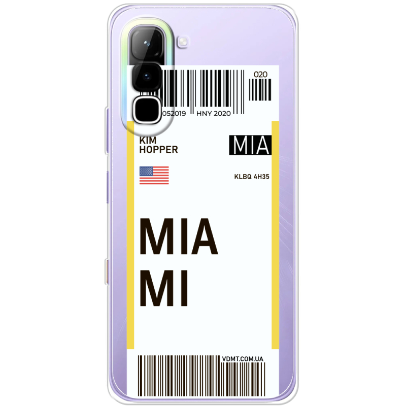 Прозорий чохол BoxFace Infinix Hot 70 Ticket Miami
