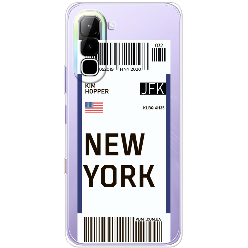 Прозорий чохол BoxFace Infinix Hot 70 Ticket New York