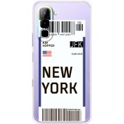 Прозорий чохол BoxFace Infinix Hot 70 Ticket New York