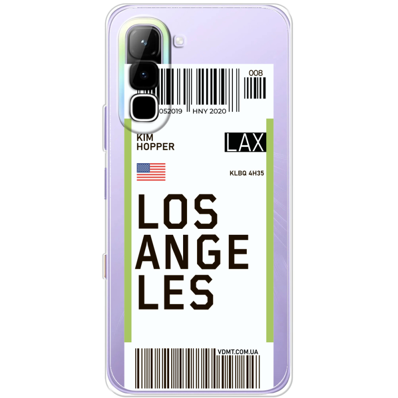 Прозорий чохол BoxFace Infinix Hot 70 Ticket Los Angeles