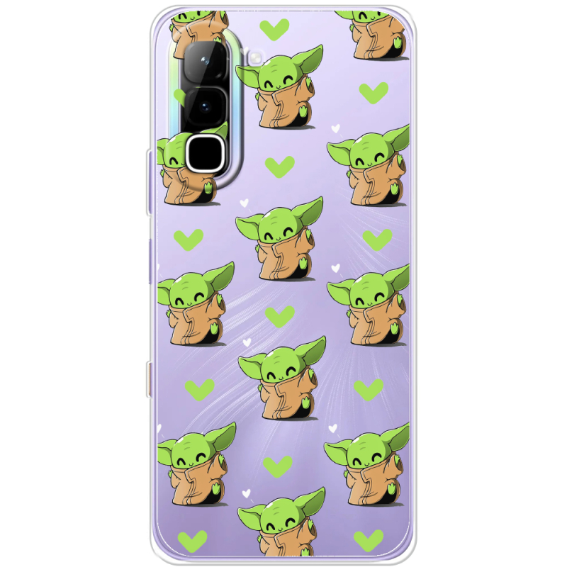 Прозорий чохол BoxFace Infinix Hot 70 Pattern Baby Yoda