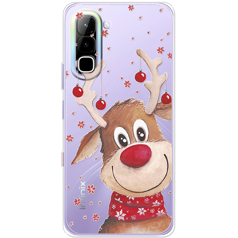 Прозорий чохол BoxFace Infinix Hot 70 Winter Deer