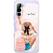 Прозорий чохол BoxFace Infinix Hot 70 Travel Girl