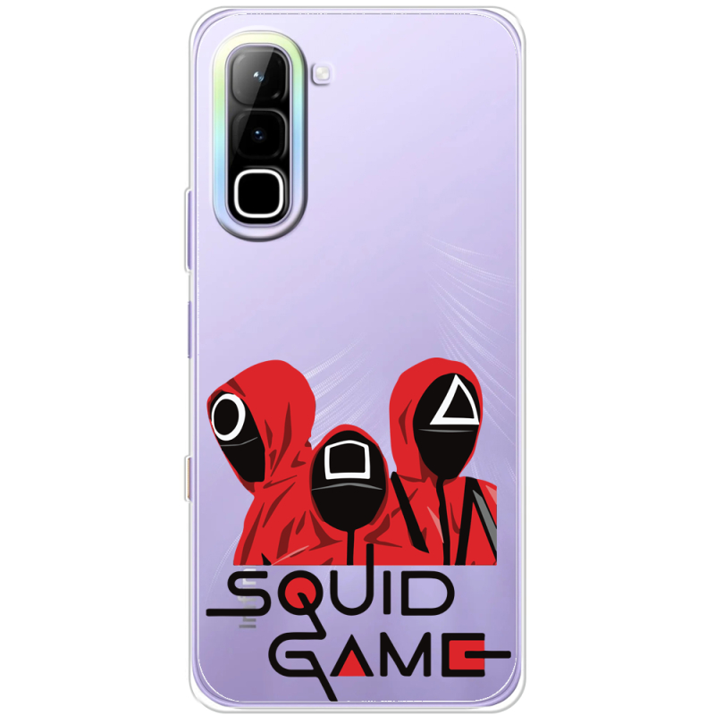 Прозорий чохол BoxFace Infinix Hot 70 siquid game люди в красном