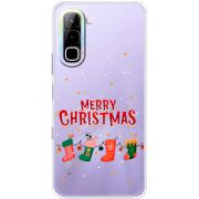 Прозорий чохол BoxFace Infinix Hot 70 Merry Christmas
