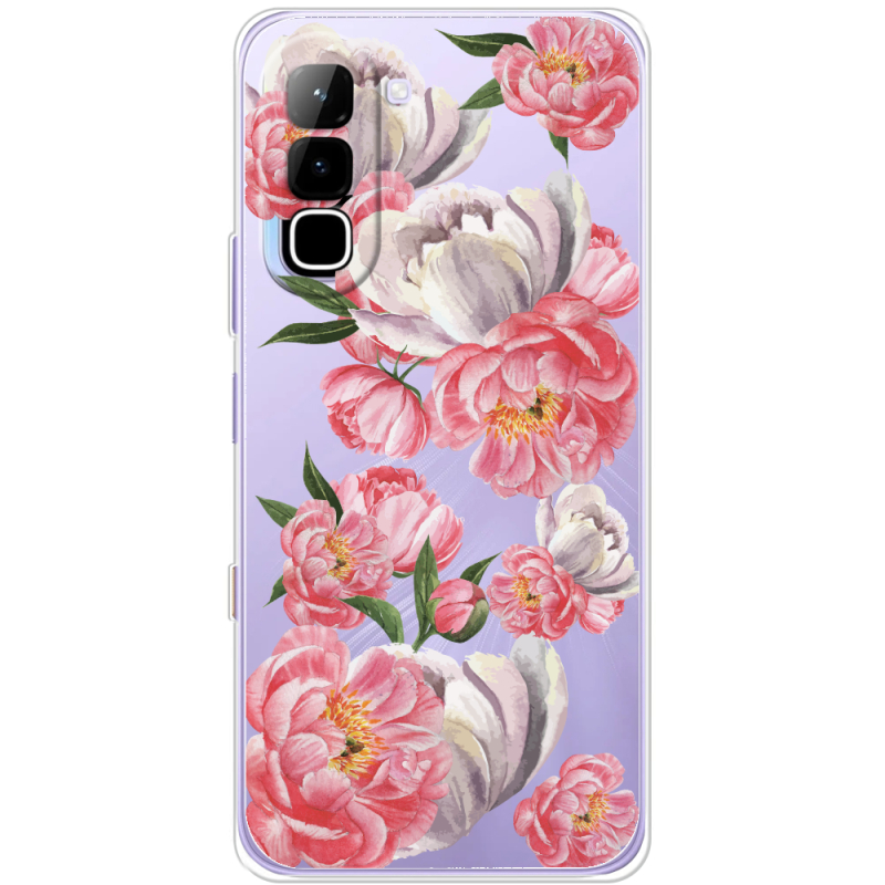 Прозорий чохол BoxFace Infinix Hot 70 Peony Watercolor Style