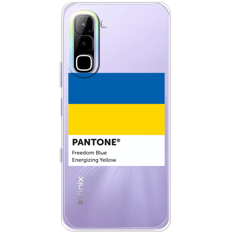 Прозорий чохол BoxFace Infinix Hot 70 Pantone вільний синій