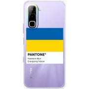 Прозорий чохол BoxFace Infinix Hot 70 Pantone вільний синій