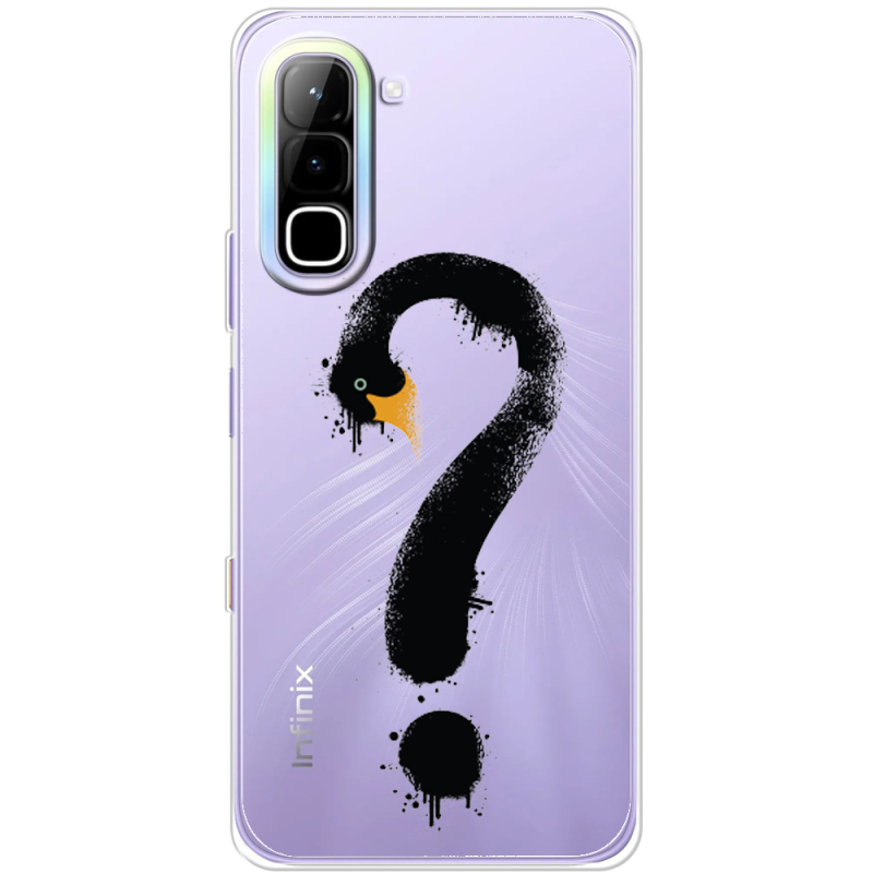 Прозорий чохол BoxFace Infinix Hot 70 Swan question