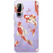 Прозорий чохол BoxFace Infinix Hot 70 Japanese Koi Fish