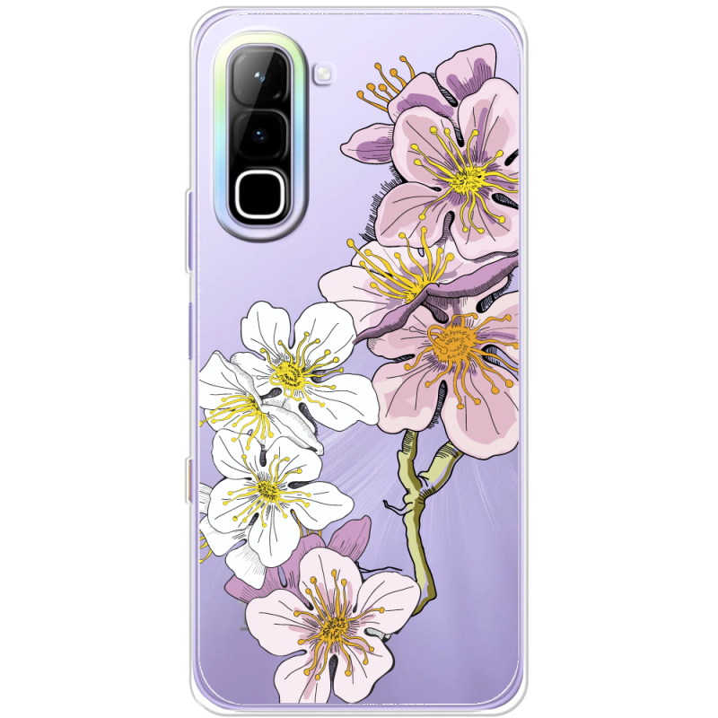 Прозорий чохол BoxFace Infinix Hot 70 Cherry Blossom