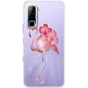 Прозорий чохол BoxFace Infinix Hot 70 Floral Flamingo