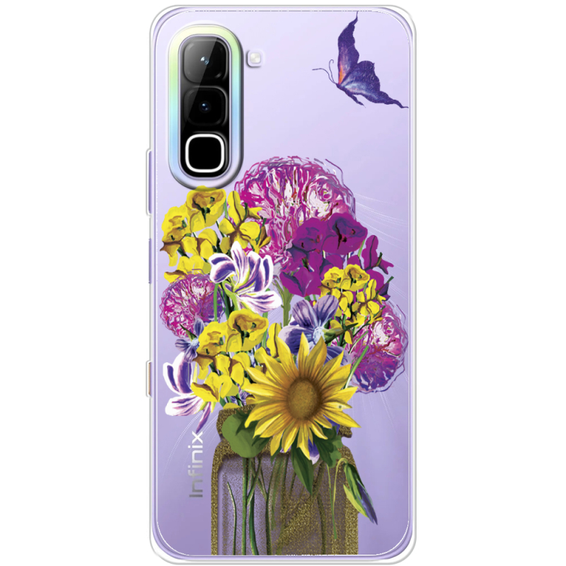 Прозорий чохол BoxFace Infinix Hot 70 My Bouquet