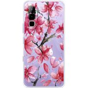 Прозорий чохол BoxFace Infinix Hot 70 Pink Magnolia