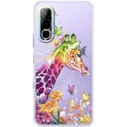 Прозорий чохол BoxFace Infinix Hot 70 Colorful Giraffe